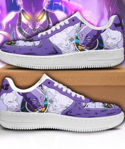 Beerus Air Force Sneakers Custom Dragon Ball Anime Shoes Fan Gift PT05 - 1 - GearAnime