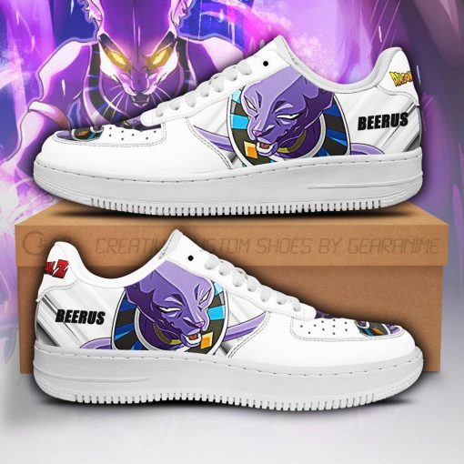 Beerus Air Force Sneakers Custom Dragon Ball Z Anime Shoes PT04 - 1 - GearAnime