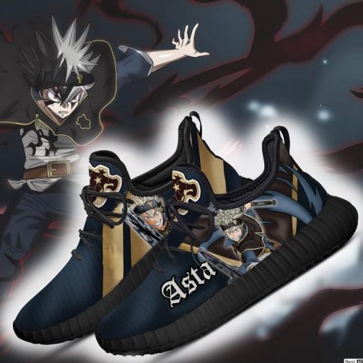 Black Clover Asta Reze Shoes Black Bull Knight Anime Sneakers - 2 - GearAnime