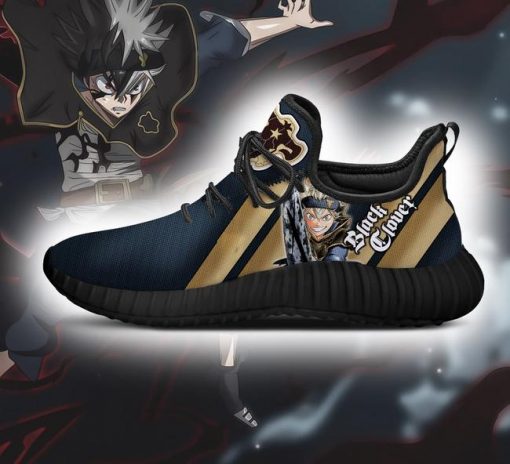 Black Clover Asta Reze Shoes Black Bull Knight Anime Sneakers - 4 - GearAnime