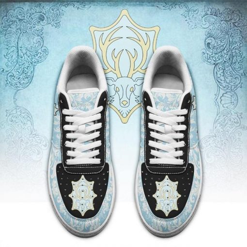 Black Clover Shoes Magic Knights Squad Azure Deer Air Force Sneakers Anime - 2 - GearAnime