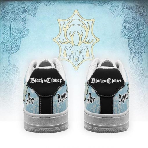 Black Clover Shoes Magic Knights Squad Azure Deer Air Force Sneakers Anime - 3 - GearAnime