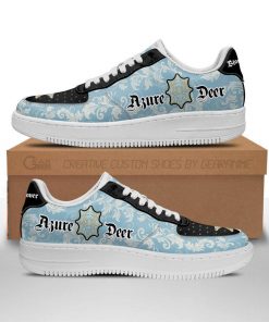 Black Clover Shoes Magic Knights Squad Azure Deer Air Force Sneakers Anime - 1 - GearAnime