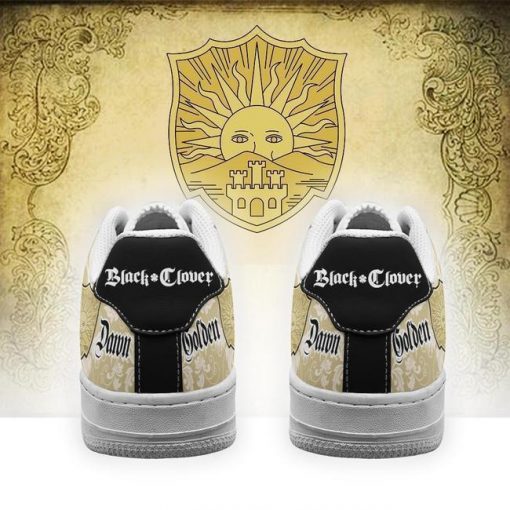 Black Clover Shoes Magic Knights Squad Golden Dawn Air Force Sneakers Anime - 3 - GearAnime