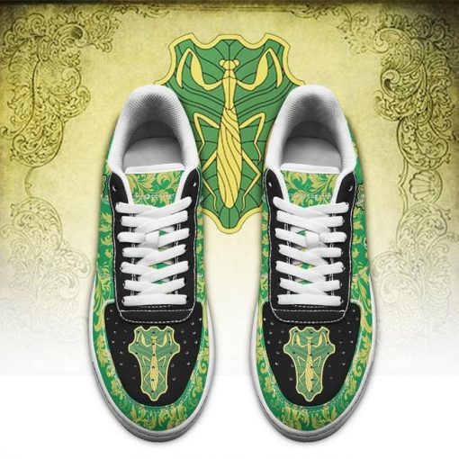 Black Clover Shoes Magic Knights Squad Green Mantis Air Force Sneakers Anime - 2 - GearAnime