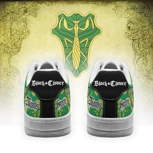 Black Clover Shoes Magic Knights Squad Green Mantis Air Force Sneakers Anime - 3 - GearAnime