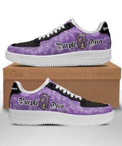 Black Clover Shoes Magic Knights Squad Purple Orca Air Force Sneakers Anime - 1 - GearAnime