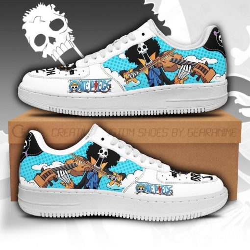 Brook One Piece Sneakers Custom Air Force Shoes PT04 - 1 - GearAnime