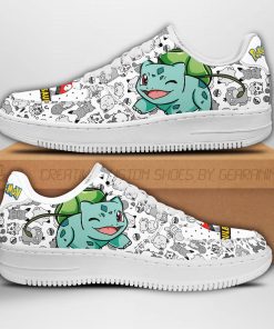 Bulbasaur Air Force Sneakers Pokemon Shoes Fan Gift Idea PT04 - 1 - GearAnime