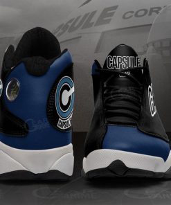 Capsule Jordan 13 Sneakers Dragon Ball Anime Custom Shoes MN10 - 5 - GearAnime