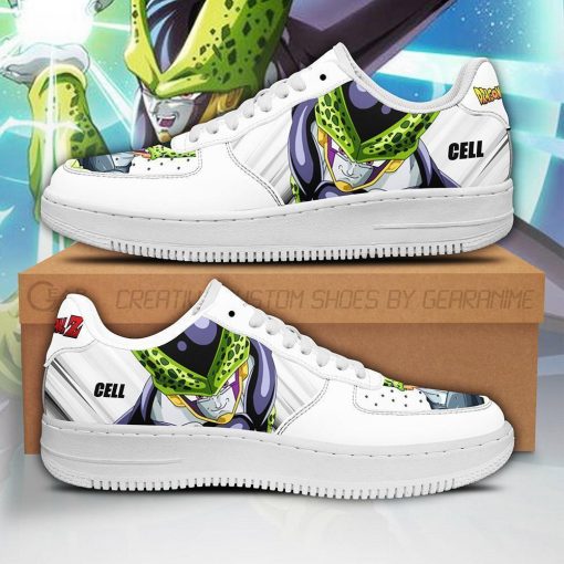 Cell Air Force Sneakers Custom Dragon Ball Z Anime Shoes PT04 - 1 - GearAnime