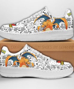 Charizard Air Force Sneakers Pokemon Shoes Fan Gift Idea PT04 - 1 - GearAnime