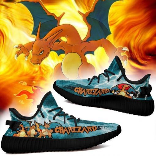 Charizard Yzy Shoes Pokemon Anime Sneakers Fan Gift Idea TT04 - 2 - GearAnime