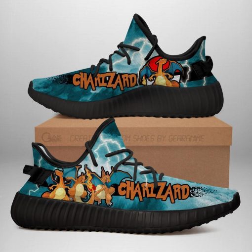 Charizard Yzy Shoes Pokemon Anime Sneakers Fan Gift Idea TT04 - 1 - GearAnime
