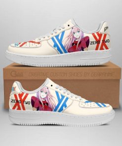 Darling In The Franxx Shoes Code 002 Zero Two Air Force Sneakers Anime Shoes - 1 - GearAnime