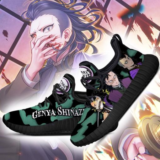 Demon Slayer Genya Shinazugawa Reze Shoes Custom Anime Sneakers - 2 - GearAnime