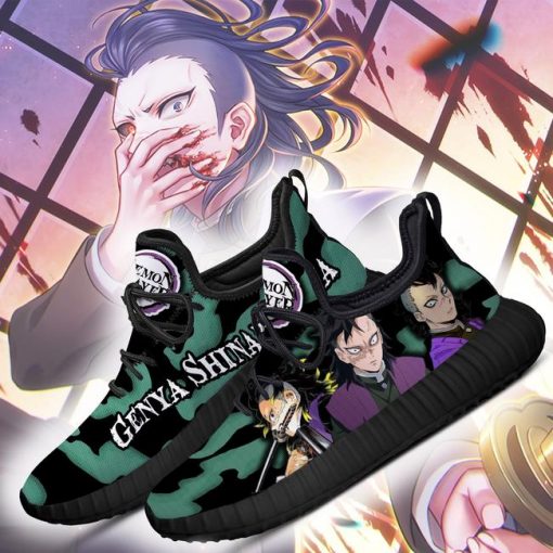 Demon Slayer Genya Shinazugawa Reze Shoes Custom Anime Sneakers - 3 - GearAnime