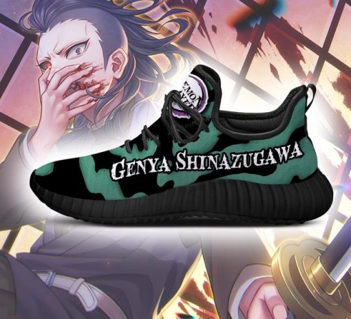 Demon Slayer Genya Shinazugawa Reze Shoes Custom Anime Sneakers - 4 - GearAnime