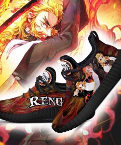 Demon Slayer Kyojuro Rengoku Reze Shoes Custom Anime Sneakers - 2 - GearAnime