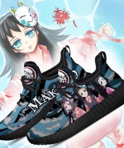 Demon Slayer Makomo Reze Shoes Custom Anime Sneakers Costume - 3 - GearAnime