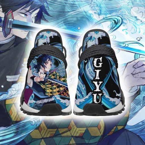 Demon Slayer Shoes Giyu NMD Shoes Water Breathing Anime Sneakers - 2 - GearAnime