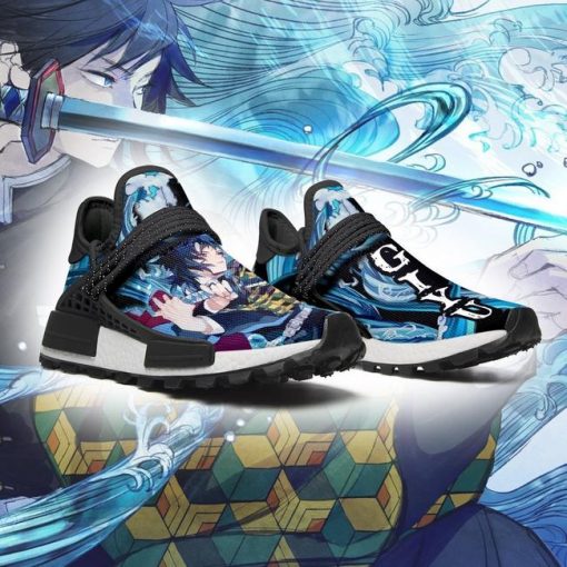 Demon Slayer Shoes Giyu NMD Shoes Water Breathing Anime Sneakers - 3 - GearAnime