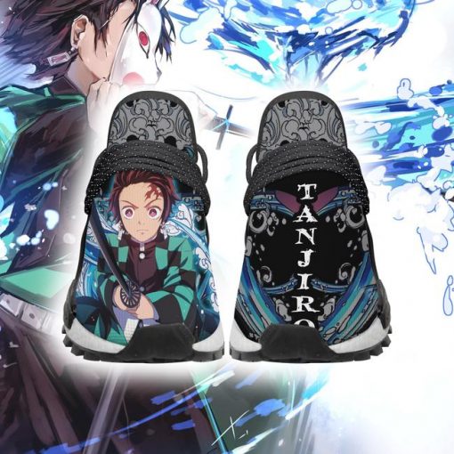 Demon Slayer Shoes Tanjiro NMD Shoes Water Breathing Anime Sneakers - 2 - GearAnime