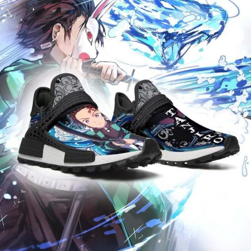 Demon Slayer Shoes Tanjiro NMD Shoes Water Breathing Anime Sneakers - 3 - GearAnime