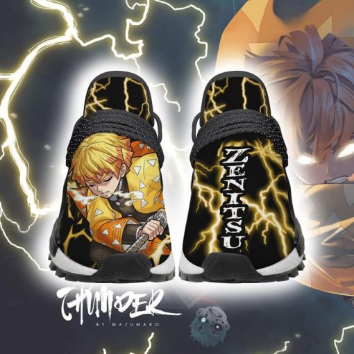 Demon Slayer Shoes Zenitsu NMD Shoes Thunder Breathing Anime Sneakers - 2 - GearAnime