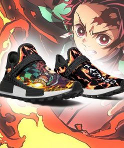 Demon Slayer Tanjiro NMD Shoes Fire Breathing Anime Sneakers - 3 - GearAnime