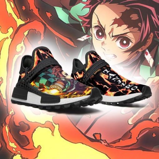 Demon Slayer Tanjiro NMD Shoes Fire Breathing Anime Sneakers - 3 - GearAnime