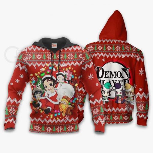Demon Slayer Ugly Christmas Sweater Kimetsu No Yaiba Xmas Gift VA10 - 3 - GearAnime