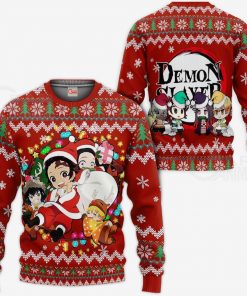Demon Slayer Ugly Christmas Sweater Kimetsu No Yaiba Xmas Gift VA10 - 1 - GearAnime