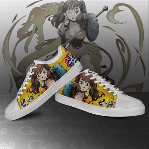 Diane Skate Shoes The Seven Deadly Sins Anime Custom Sneakers PN10 - 3 - GearAnime