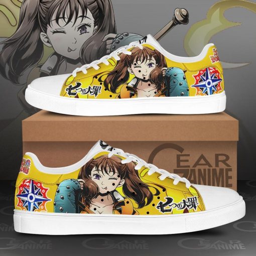Diane Skate Shoes The Seven Deadly Sins Anime Custom Sneakers PN10 - 1 - GearAnime
