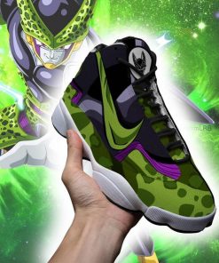 Dragon Ball Cell Jordan 13 Shoes Skill Custom Anime Sneakers - 2 - GearAnime