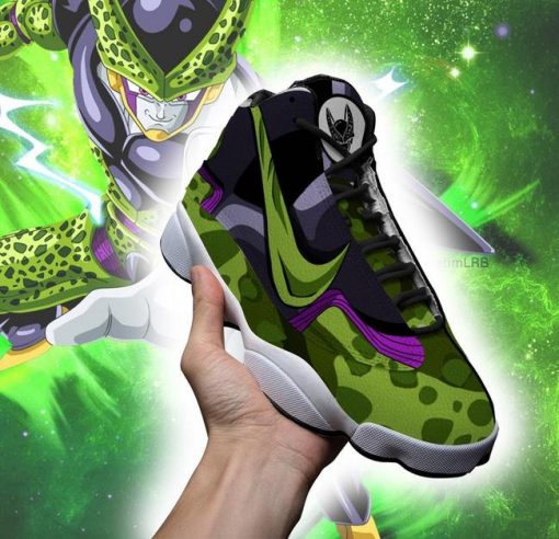 Dragon Ball Cell Jordan 13 Shoes Skill Custom Anime Sneakers - 2 - GearAnime