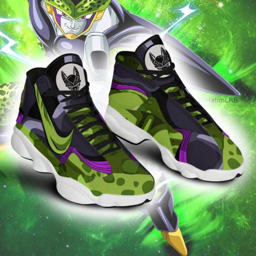Dragon Ball Cell Jordan 13 Shoes Skill Custom Anime Sneakers - 3 - GearAnime