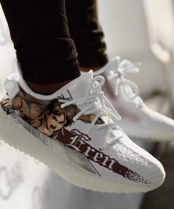 Eren Yeager Yzy Shoes Attack On Titan Custom Anime Sneakers TT10 - 4 - GearAnime