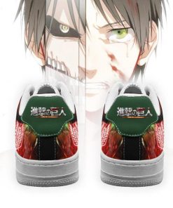 Eren Yeager Attack On Titan Air Force Sneakers AOT Anime Shoes - 3 - GearAnime
