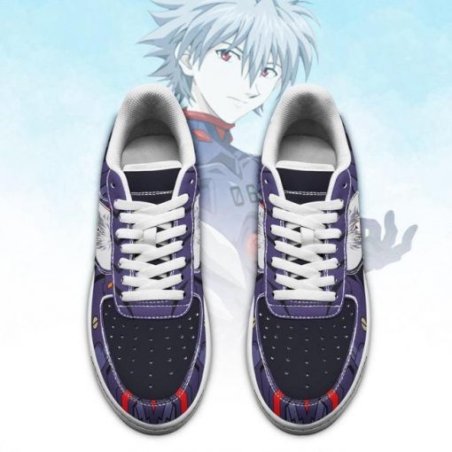 Evangelion Kaworu Nagisa Air Force Sneakers Neon Genesis Evangelion Shoes - 2 - GearAnime