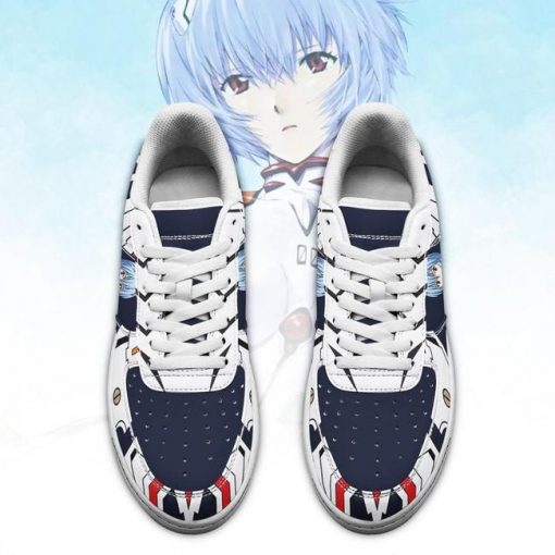Evangelion Rei Ayanami Air Force Sneakers Neon Genesis Evangelion Shoes - 2 - GearAnime