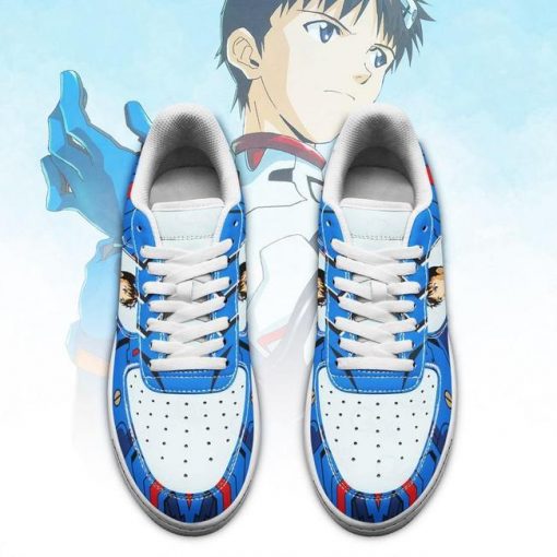 Evangelion Shinji Ikari Air Force Sneakers Neon Genesis Evangelion Shoes - 2 - GearAnime