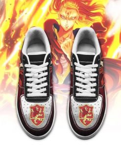 Fuegoleon Vermillion Air Force Sneakers Crimson Lion Knight Black Clover Anime Shoes - 2 - GearAnime