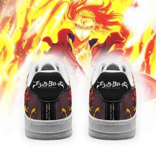 Fuegoleon Vermillion Air Force Sneakers Crimson Lion Knight Black Clover Anime Shoes - 3 - GearAnime
