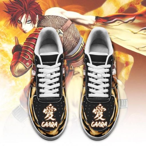 Gaara Air Force Sneakers Custom Naruto Anime Shoes Leather - 2 - GearAnime