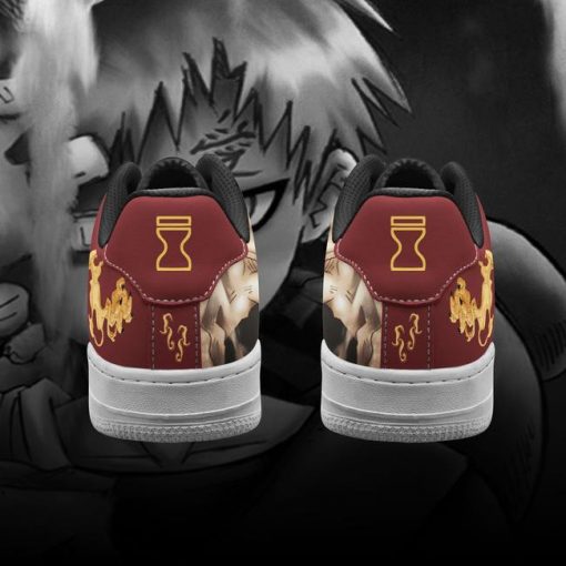 Gaara Air Force Sneakers Naruto Anime Shoes Custom - 3 - GearAnime