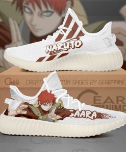 Gaara Yzy Shoes Naruto Custom Anime Sneakers TT10 - 1 - GearAnime