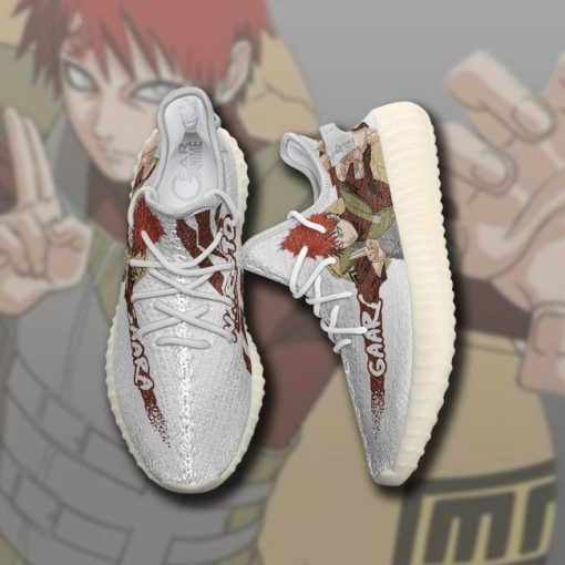 Gaara Yzy Shoes Naruto Custom Anime Sneakers TT10 - 2 - GearAnime