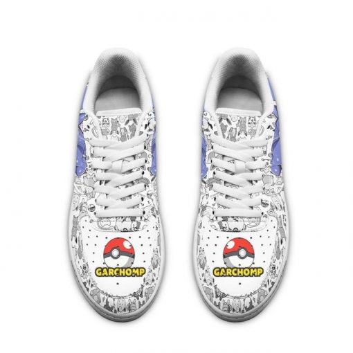 Garchomp Air Force Sneakers Pokemon Shoes Fan Gift Idea PT04 - 2 - GearAnime